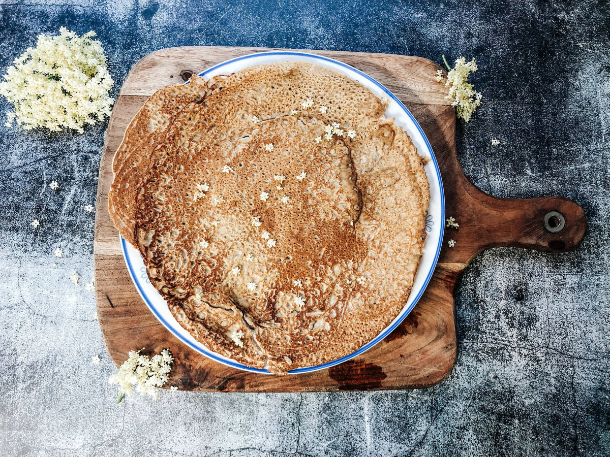 Vlierbloesempannenkoeken (glutenvrij)