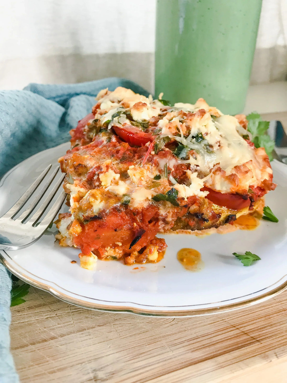 Knolselderlasagne met curry en tomaat