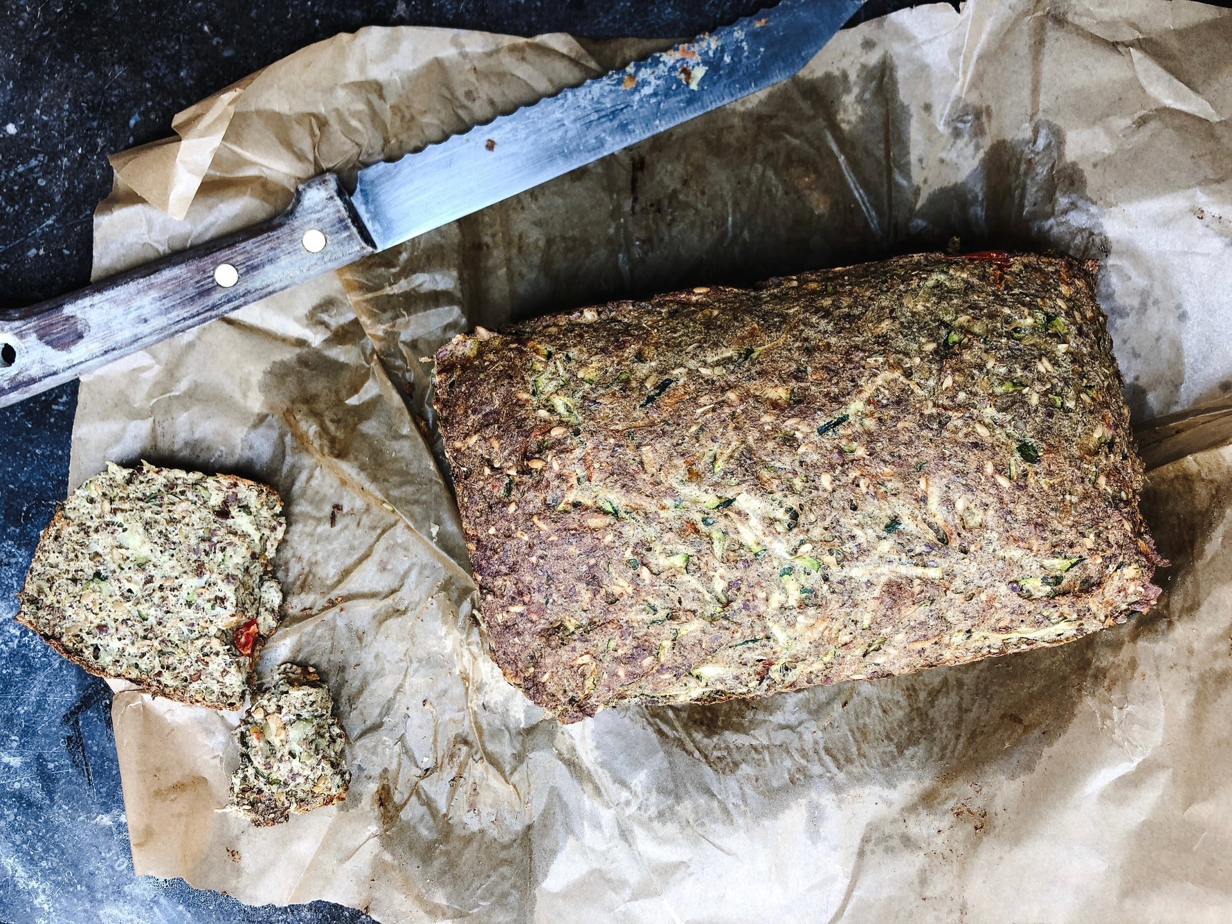 Belo Keto Courgettebrood met feta - glutenvrij en notenvrij