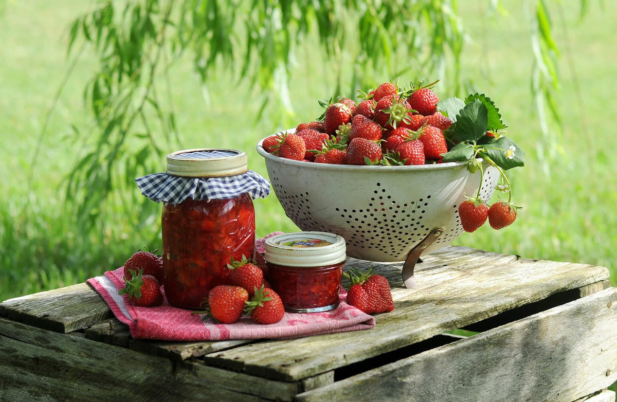 Aardbeienjam met Chiazaad en Steranijs