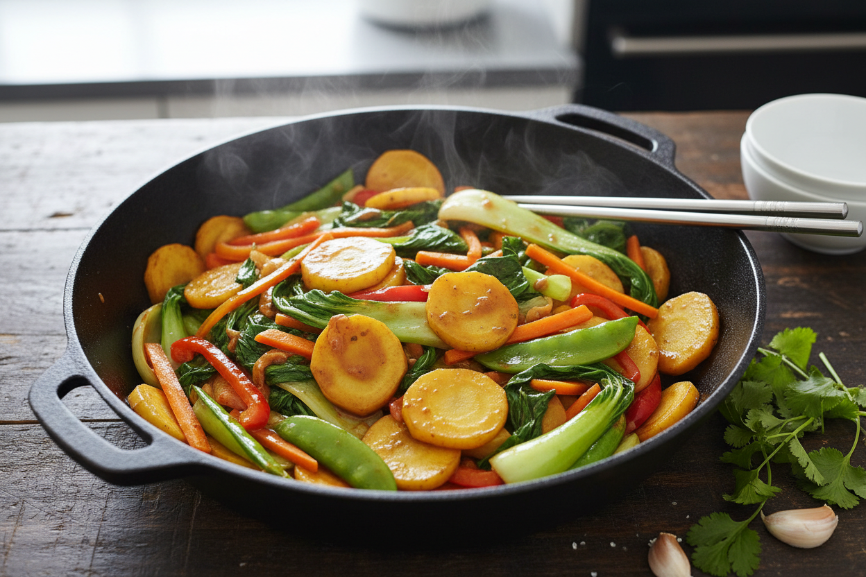 Yakon en paksoi wokgerecht