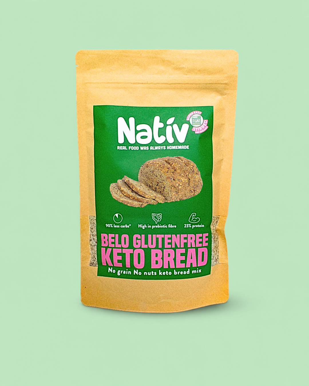 Belo Keto Broodmix – Glutenvrij, Koolhydraatarm & Vezelrijk